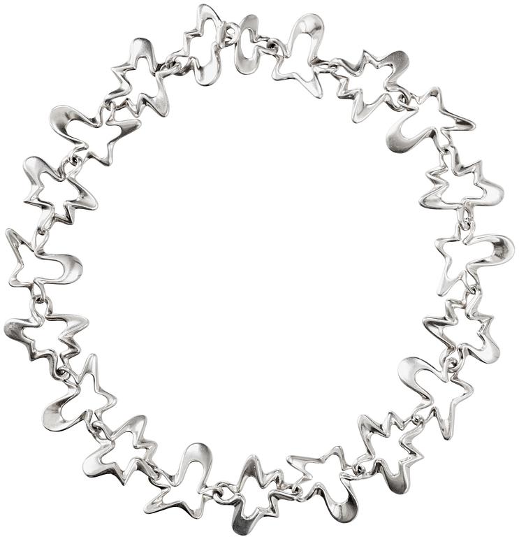 A Henning Koppel sterling necklace by Georg Jensen, Copenhagen 1945-77, design nr 88B.