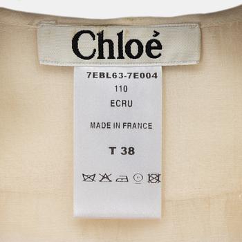 Chloé, a silk blouse, size 38.