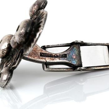 MANSCHETTKNAPPAR, ett par, silver, Seppo Tamminen, Finland, 1973. Total vikt ca 17,52 g.