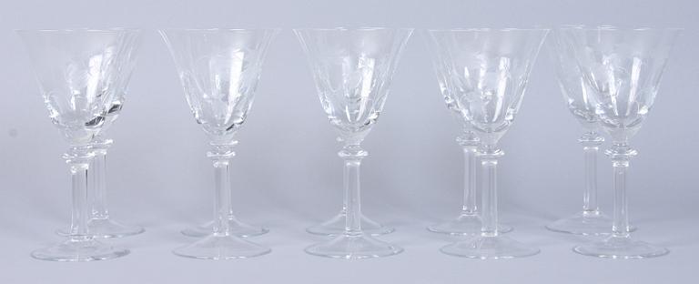 VINGLAS, 10 st, 1900-talets andra hälft.