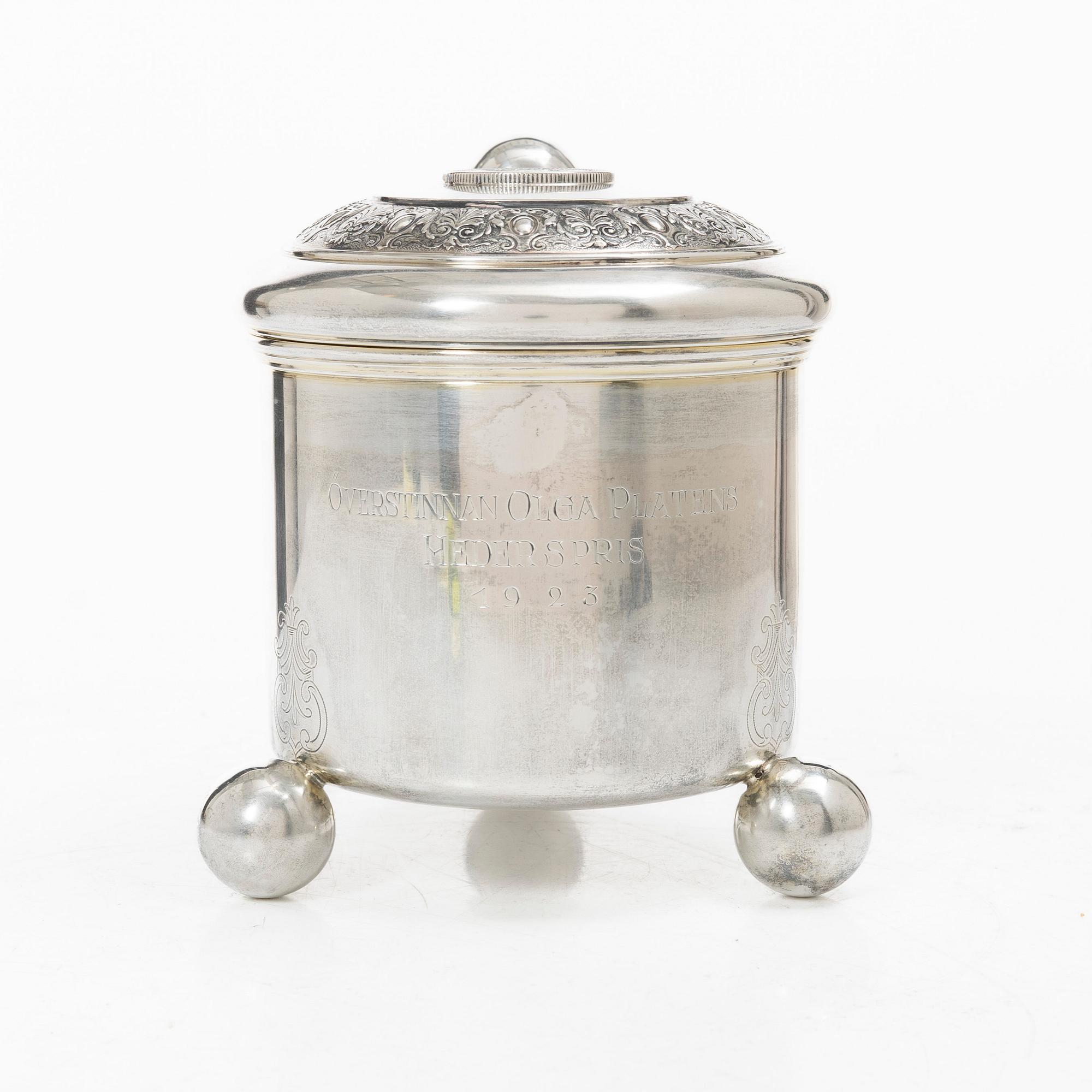 Karl Anderson, Dryckeskanna, silver, Stockholm 1921.