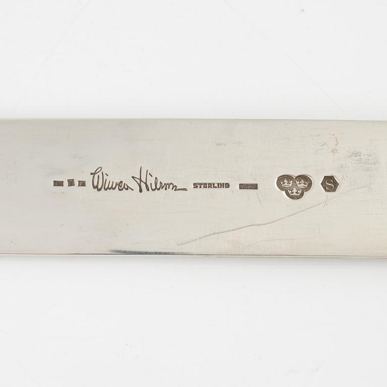 Wiwen Nilsson, brevkniv, silver, Anders Nilsson, Lund 1961.