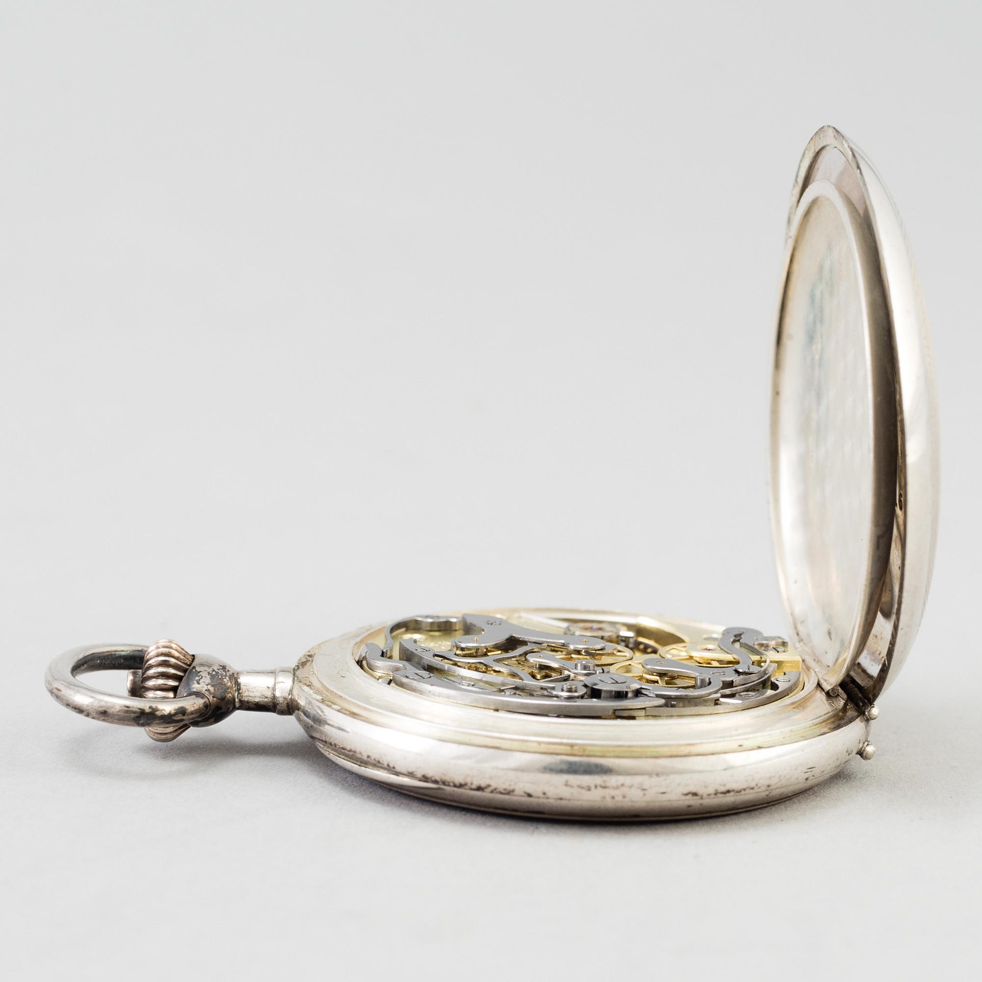 A silvered metal inkstand by Kaiser Zinn 1910s.