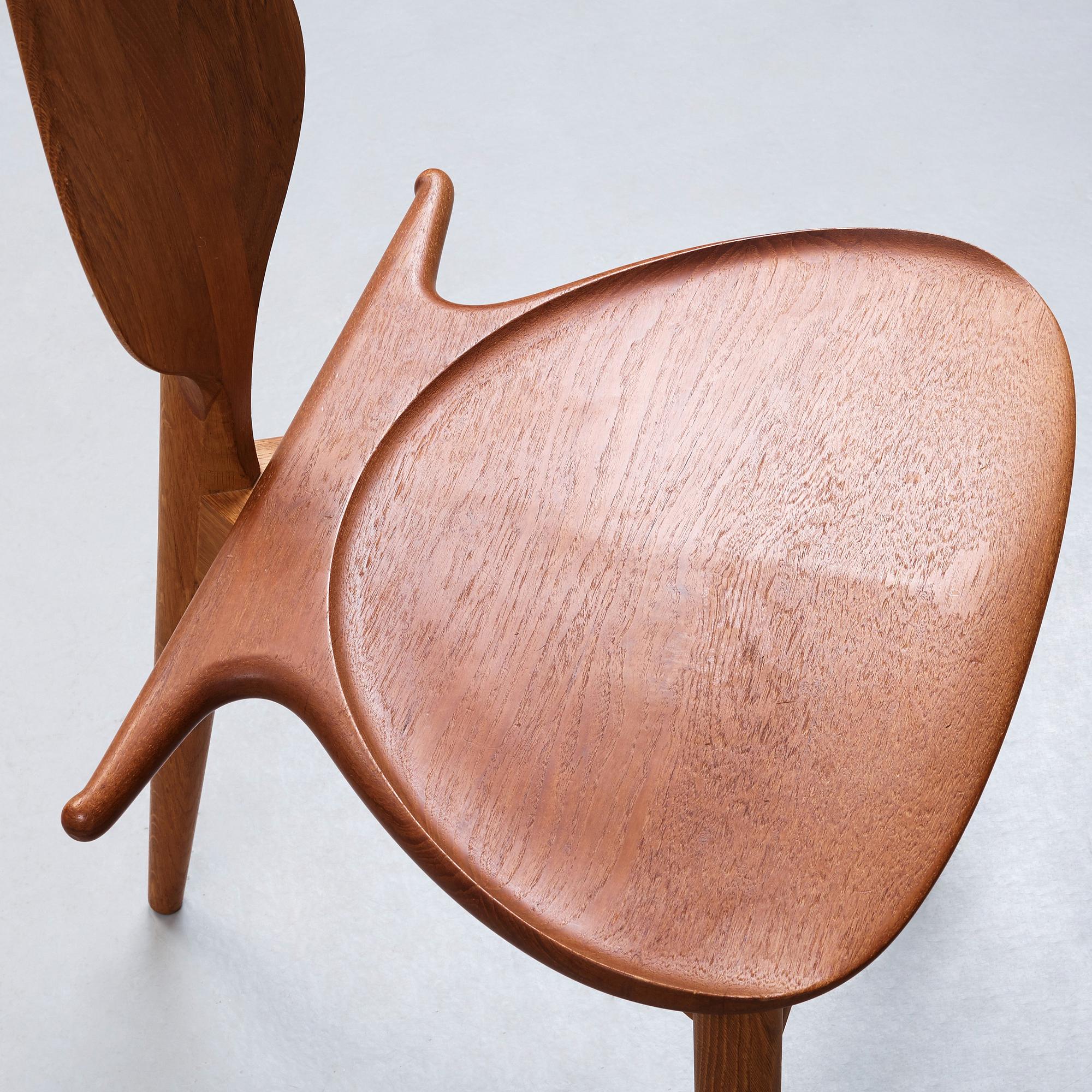 Hans J. Wegner, "Bachelor's chair/ "Jakkens Hvile", Johannes Hansen, Danmark ca 1959.