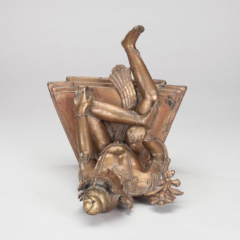 SKULPTUR, mässing, Nepal 1900-talets slut.