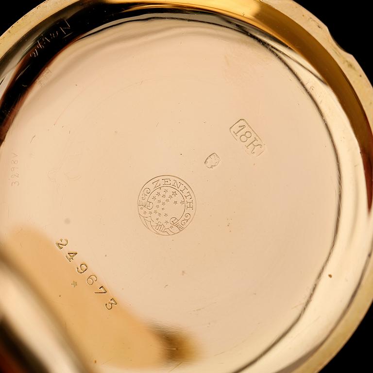 FICKUR, 18K guld, savonett, Zenith, 1900-talets första hälft.