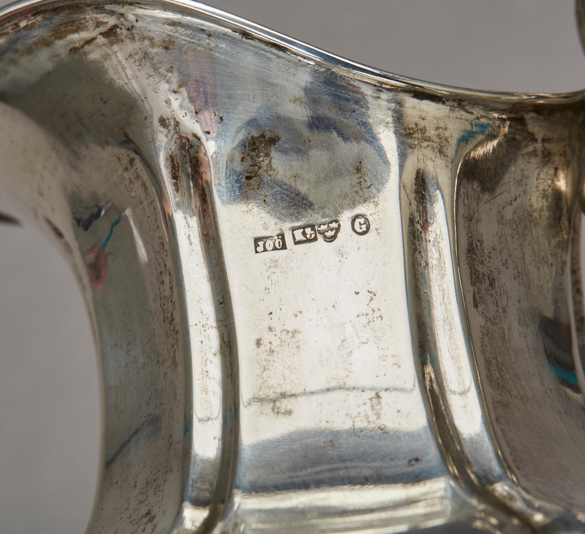 GRÄDDKANNA, silver, Johan Olof Östlund, Gävle, 1864, vikt ca 138g.