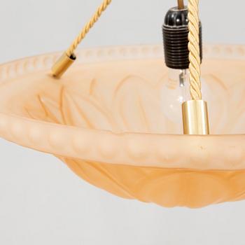 Harald Notini, ceiling lamp, model "10074", Arvid Böhlmarks Lampfabrik, 1920s.