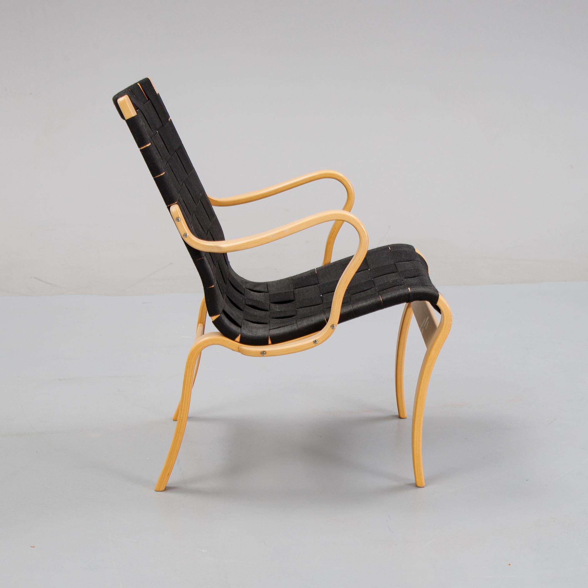 A 'Mina' armchair by Bruno Mathsson for Mathsson International.