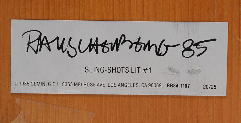 Robert Rauschenberg, Sling-Shots Lit #1.