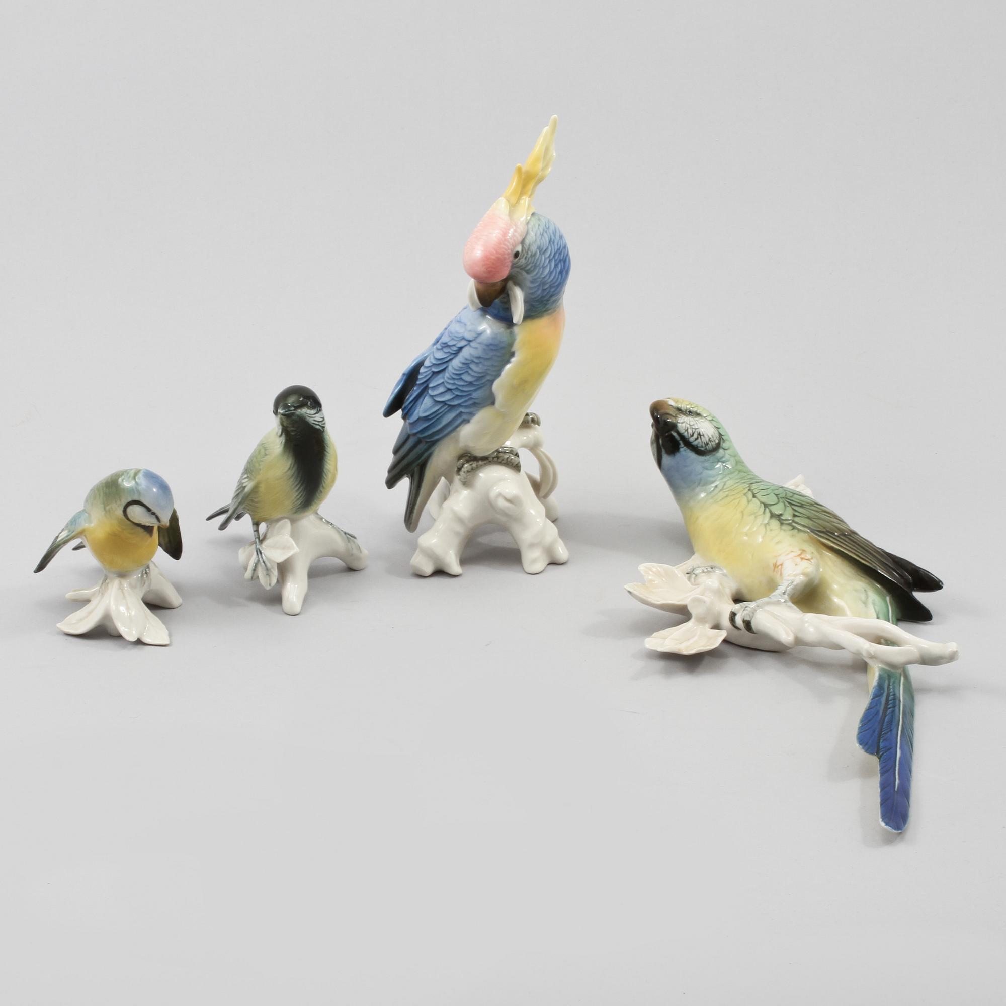 FIGURINER, 4 st, Karl Ens, Tyskland, 1900-tal.