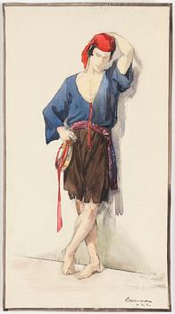 ELSA ÖRTENBLAD, 13 water colours, signed, 1920´s.