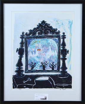 IAN RUSTH, färglitografi, sign och numr "60/95".