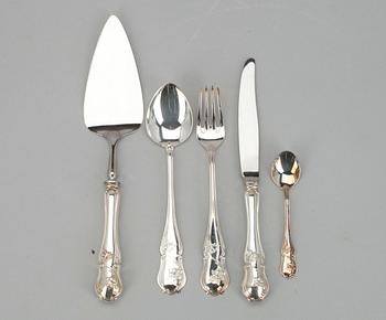 BESTICKUPPSÄTTNING, 49 delar, silver 925. Svenska stämplar. Vikt tot. 2388 g.
