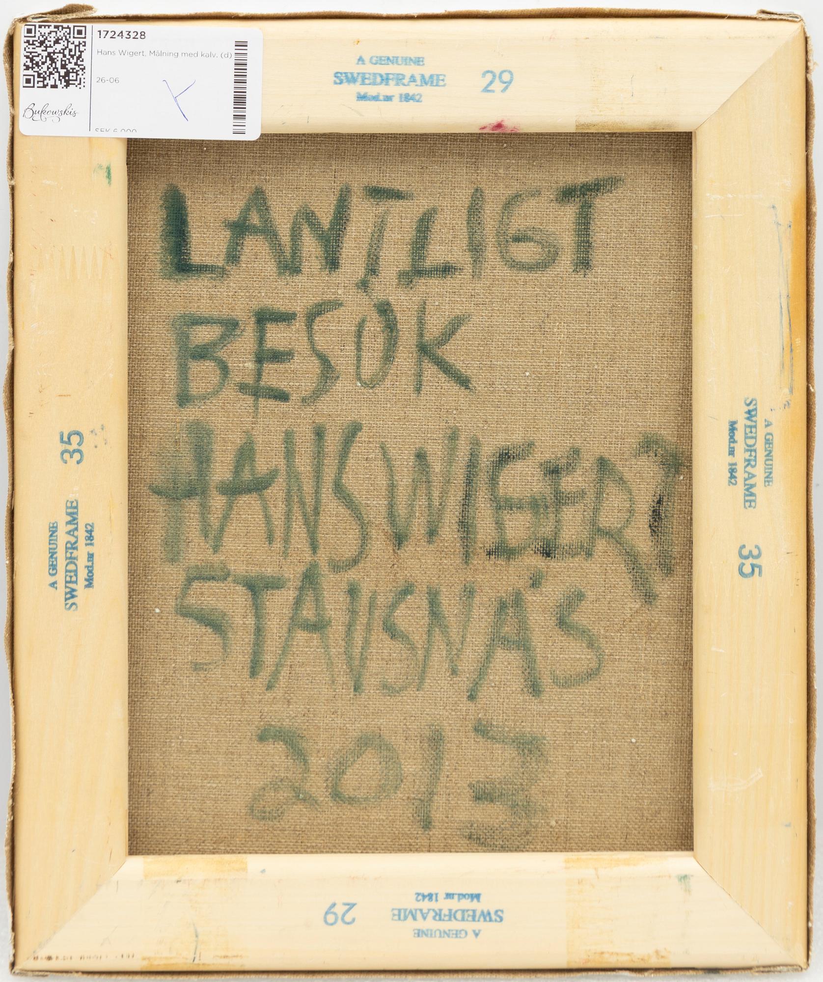 Hans Wigert, "Lantligt besök".