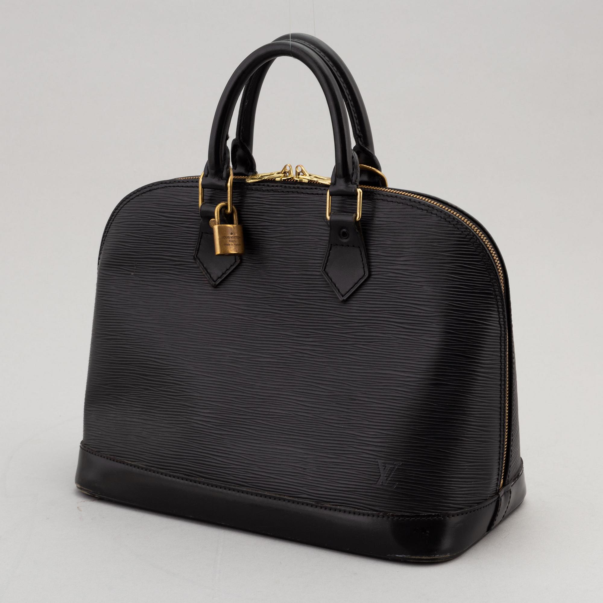 Louis Vuitton, a black Epi 'Alma' handbag, 1996.