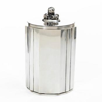 A sterling silver cigarett jar, Borgila, Stockholm, Sweden, 1951.