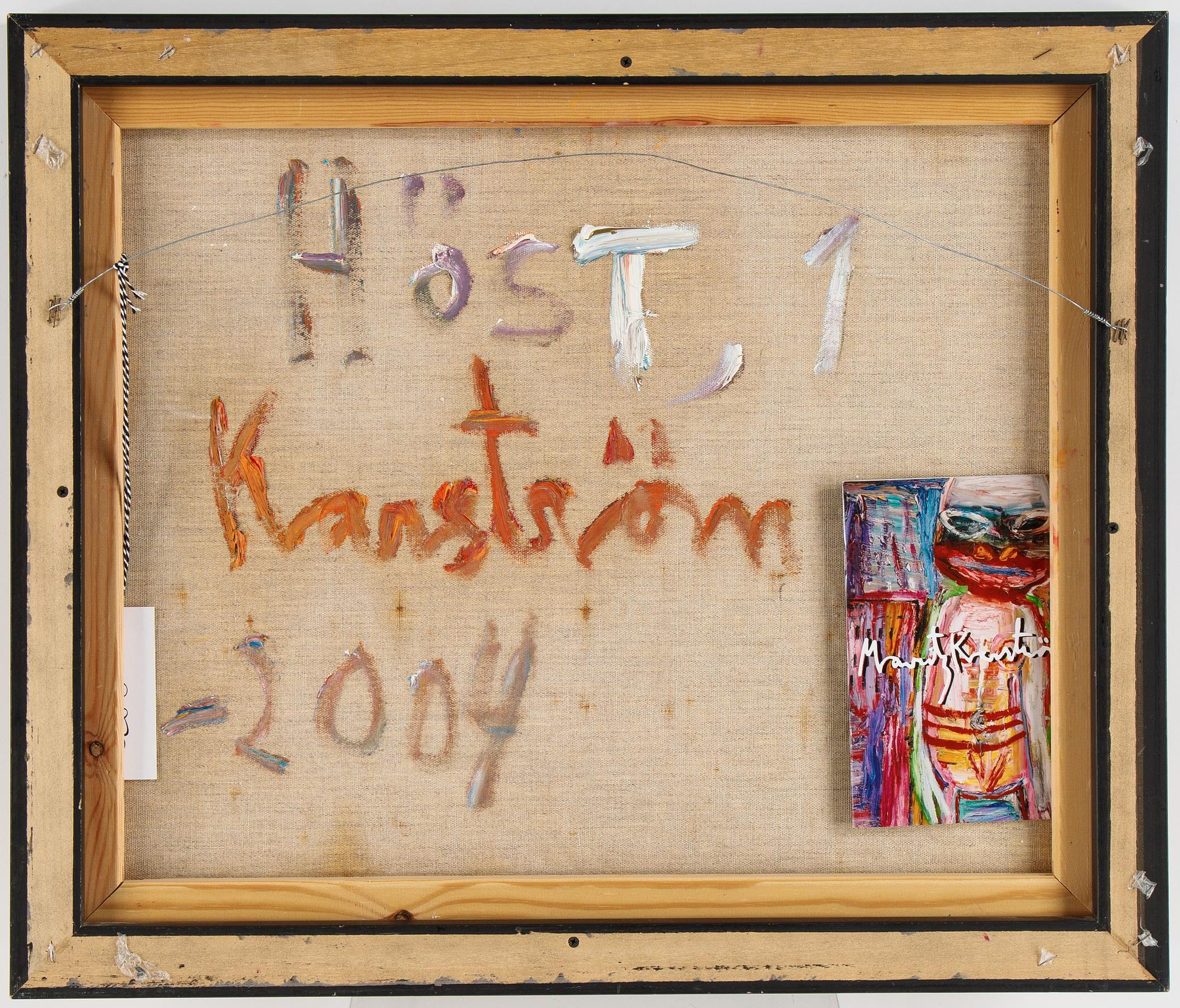 Mauritz Karström, oil on canvas, signed. dated 2004 verso.