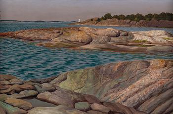 OSKAR BERGMAN, oil on panel, signed and dated 1934.