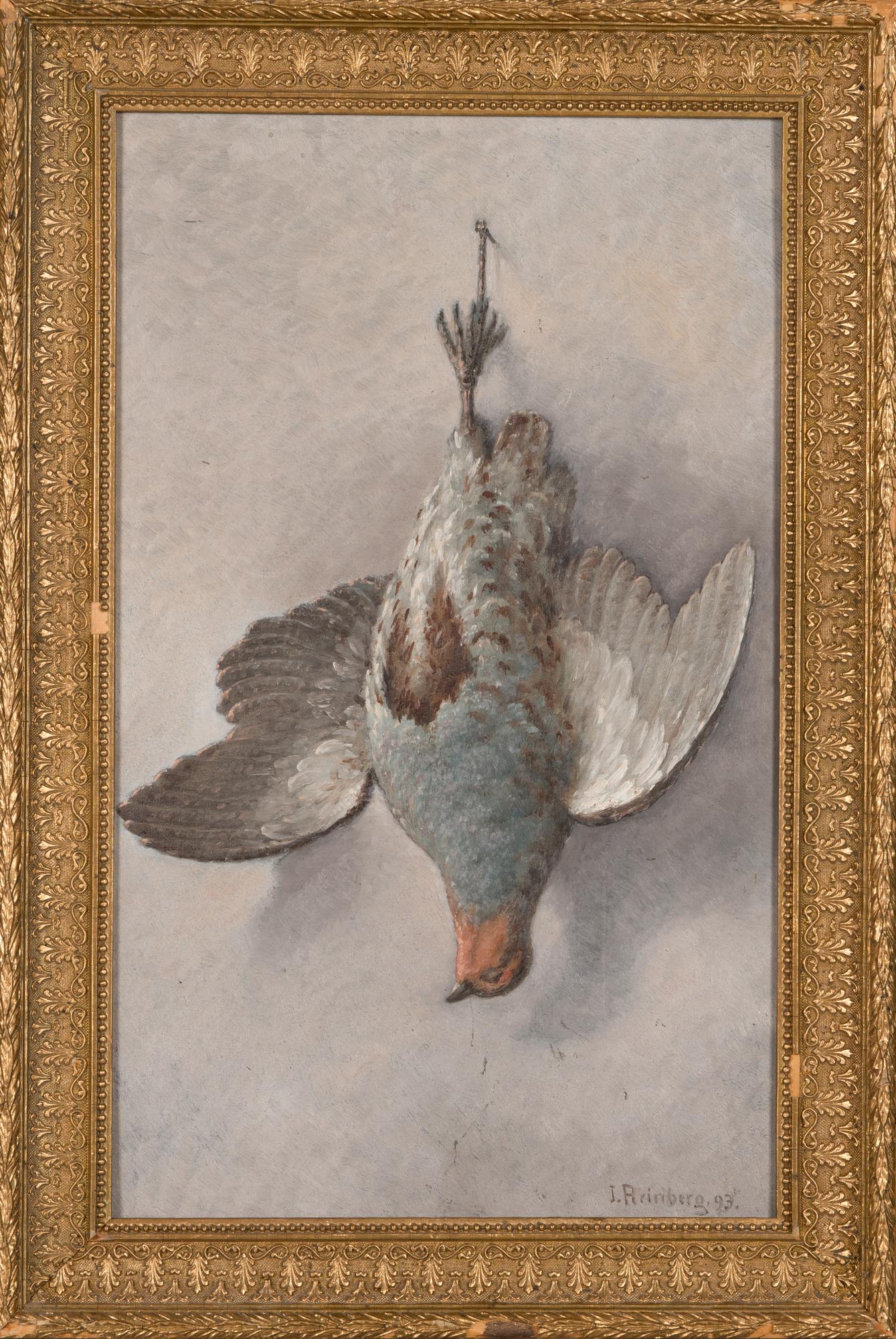 Johan Jakob Reinberg, oil on board, signed and dated-93.