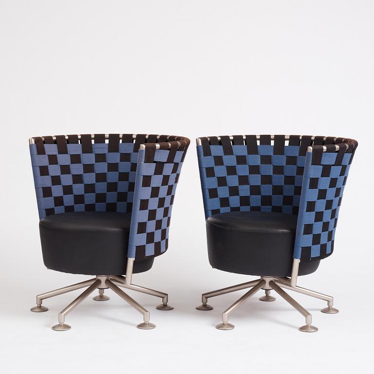 Peter Maly, a pair of easy chairs, 'Circo', COR Germany, post 1998.