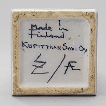 LAILA ZINK, VASE, ceramic, signed, Kupittaan Savi, Finland 1950/60s.
