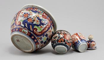PARTI PORSLIN, 3 delar, Japan, 1900-tal.