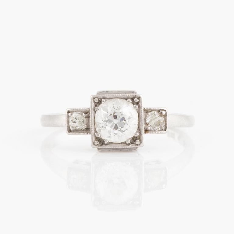 Old cut diamond ring, Strömdahls.