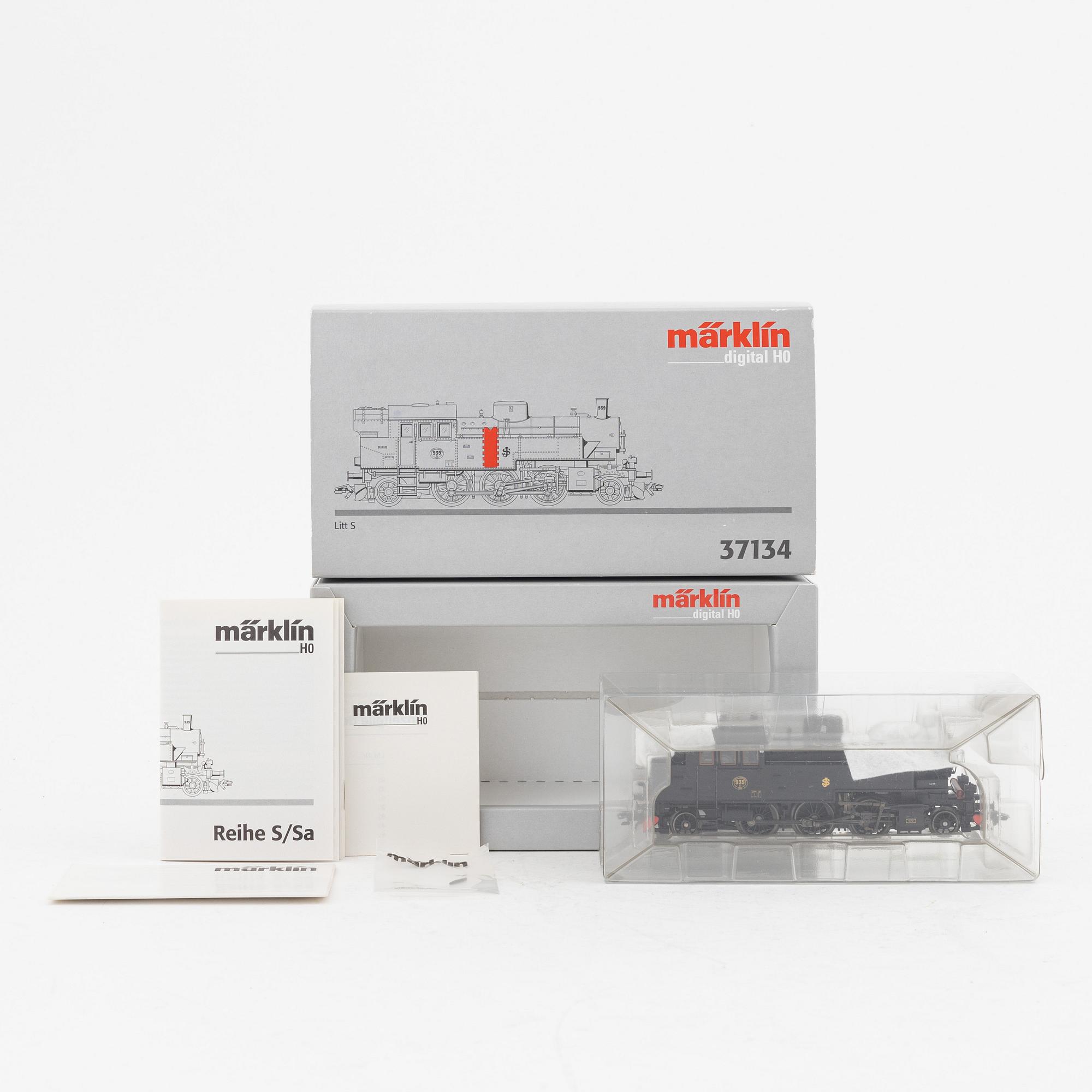 Mythos Modelleisenbahn　鉄道模型 Märklin, steam engine, model 37134, gaige H0, digital, in