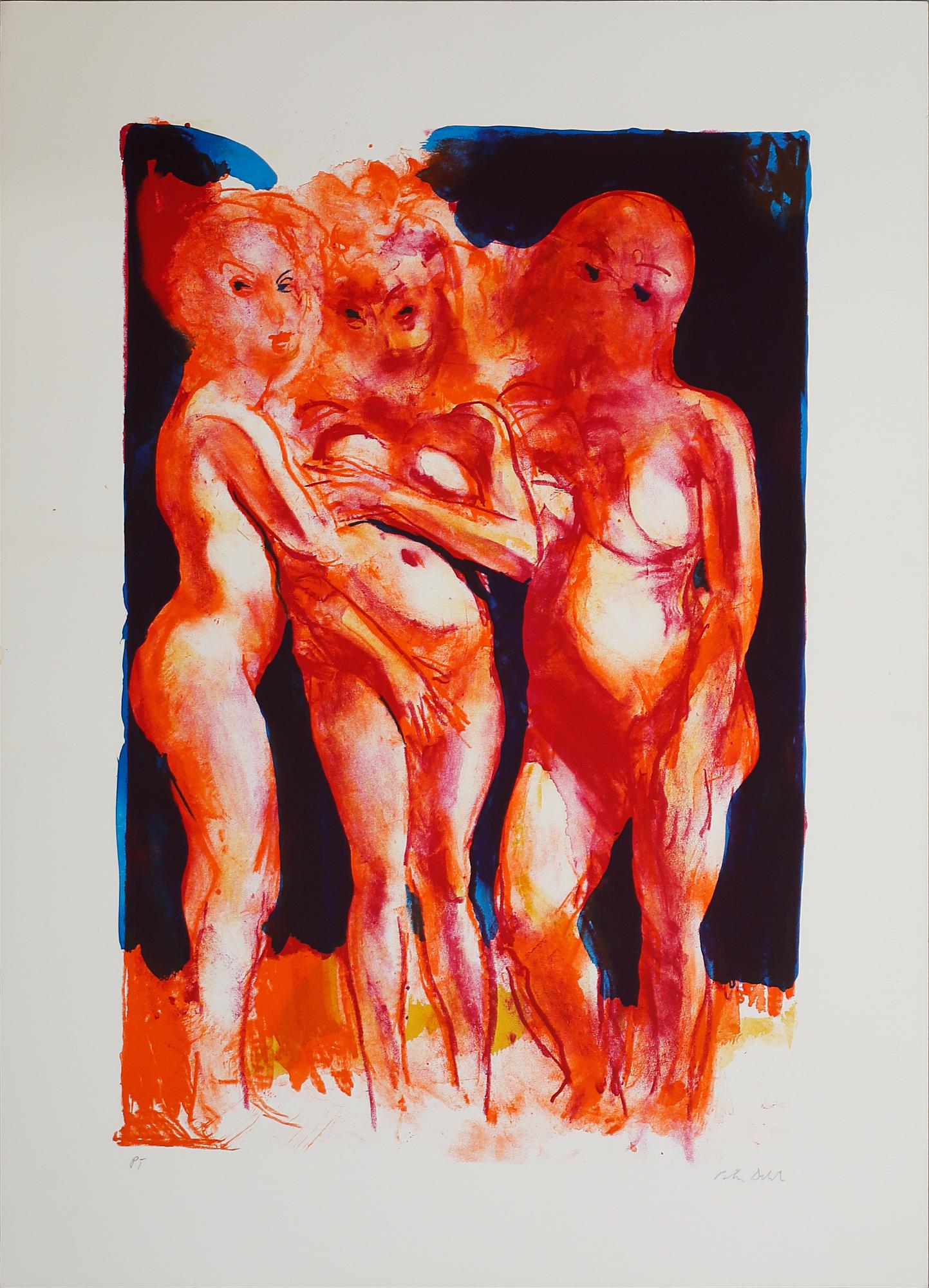 PETER DAHL, färglitografi, signerad och numrerad PT.