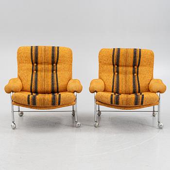 A pair of lounge chairs, probably 'Kimo' from Ulferts, 1970s.