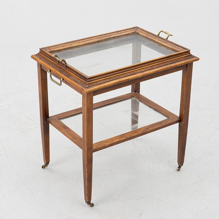 A serving trolley, likely England, first half of the 20th century.