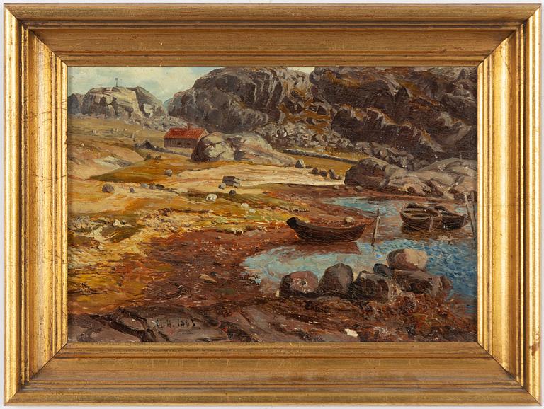 Olof Hermelin, Coastal Landscape with Egrets.