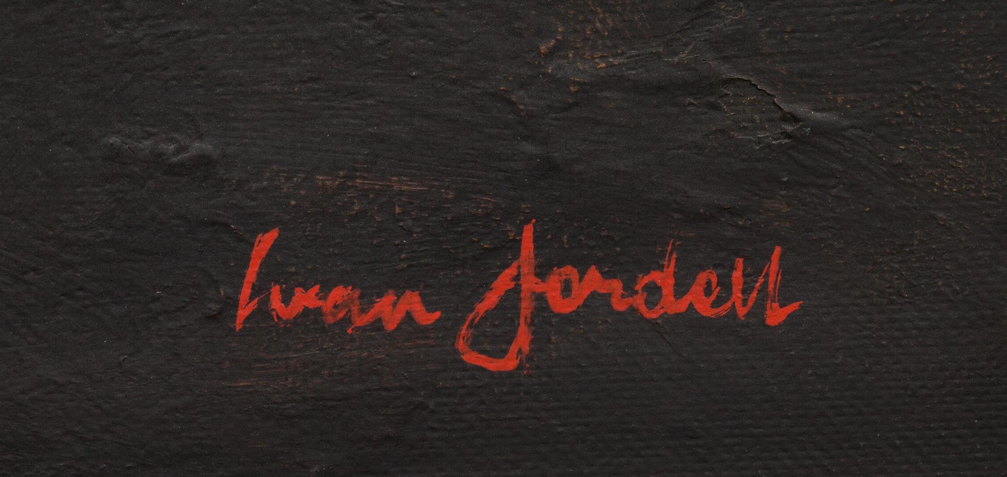 IVAN JORDELL, olja på pannå, signerad.