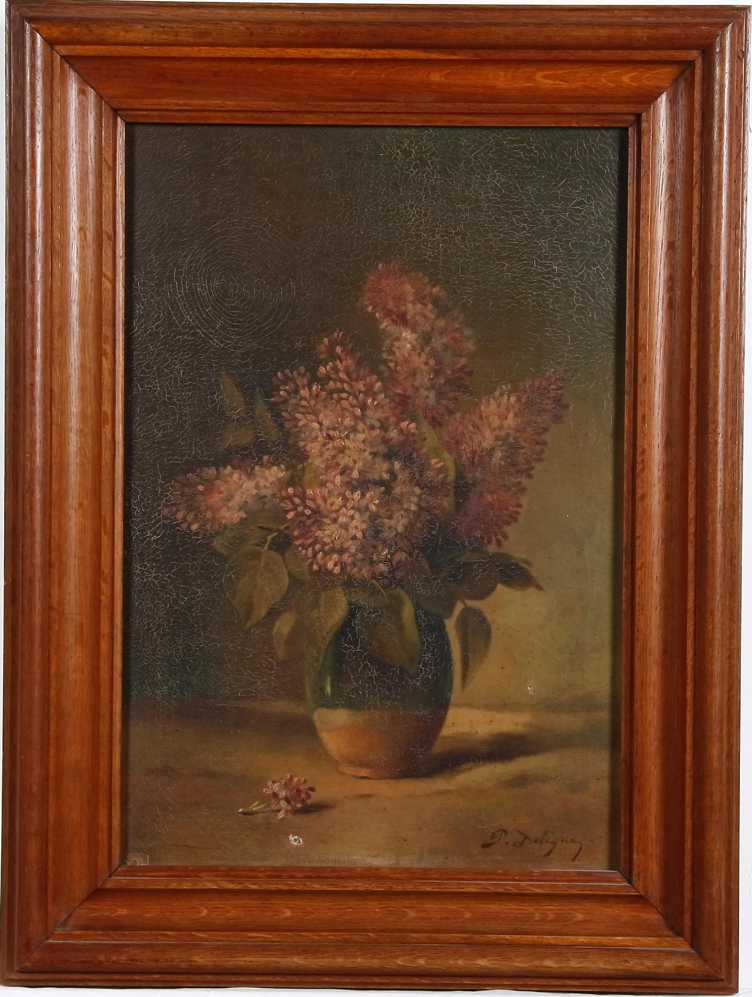 OKÄND KONSTNÄR, olja på duk, sign. 1800/1900-tal, Frankrike.