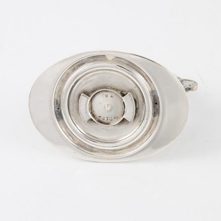 K Anderson, karott med lock, silver, Stockholm 1924.