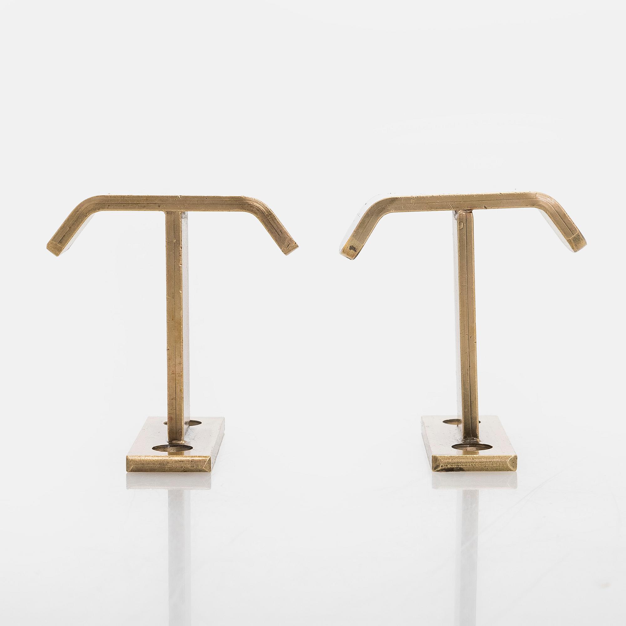 A set of 19 coat hooks, 1960s/70s.