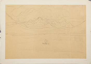 LEANDER ENGSTRÖM, 3 st blyertsteckningar, osignerade.