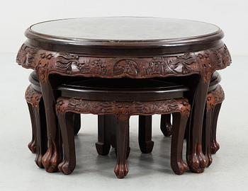 SITTGRUPP, 5 delar, Kina 1900-talets början.