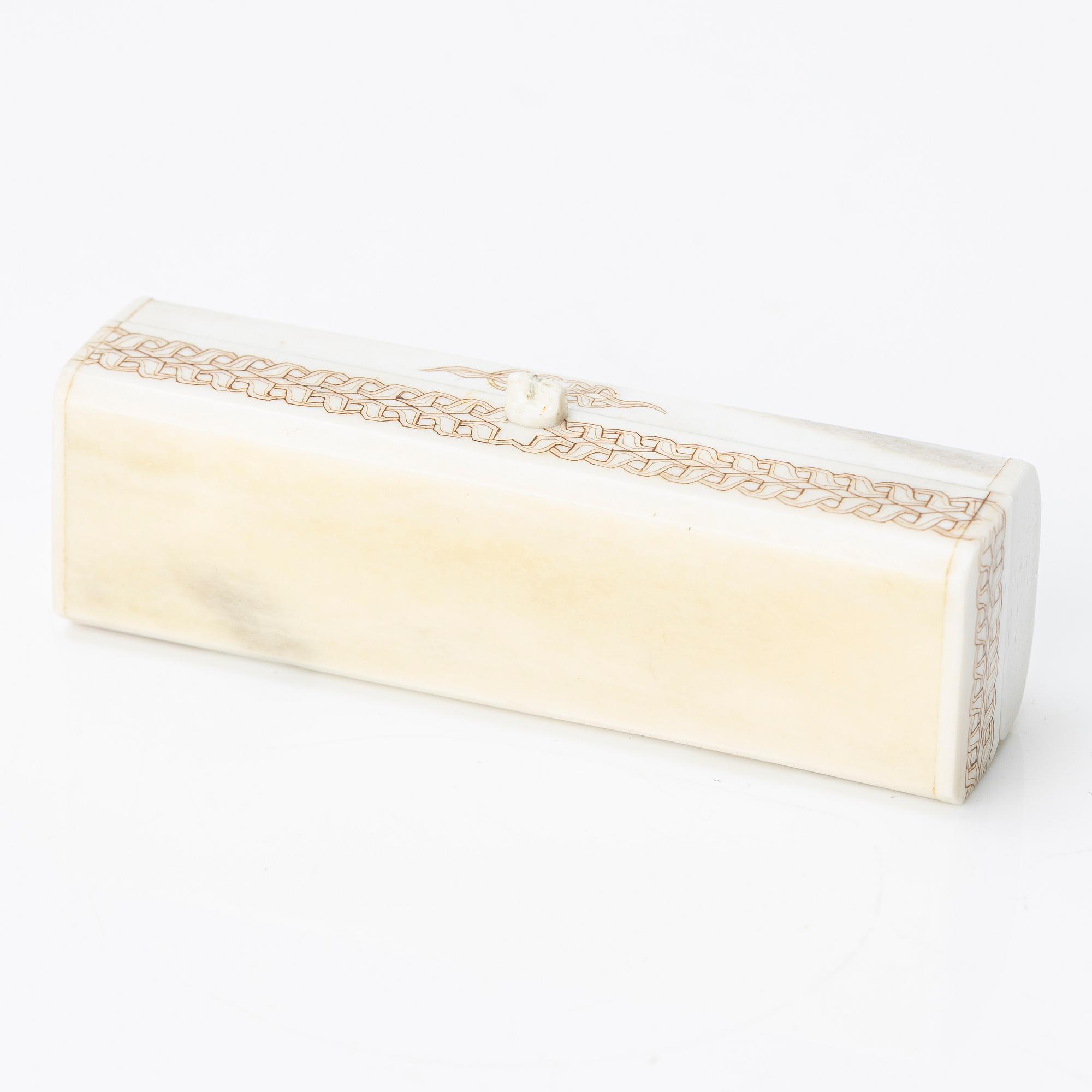 Bertil Fällman jewellery knife in box, signed, 1990s.