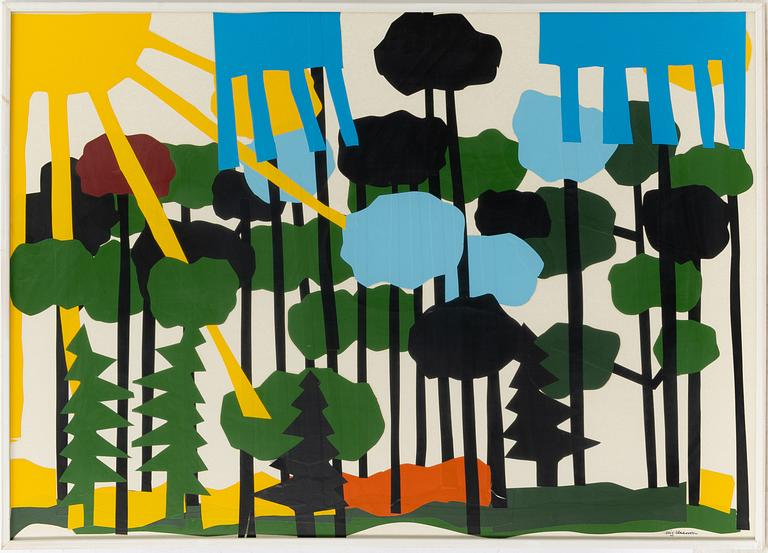 Stig (Slas) Claesson, Solbelyst skog.