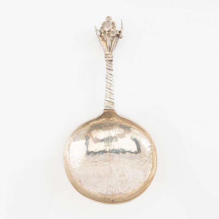 Supsked silver Karlskrona möjligen Benedict Stechau (verksam 1705-1712).