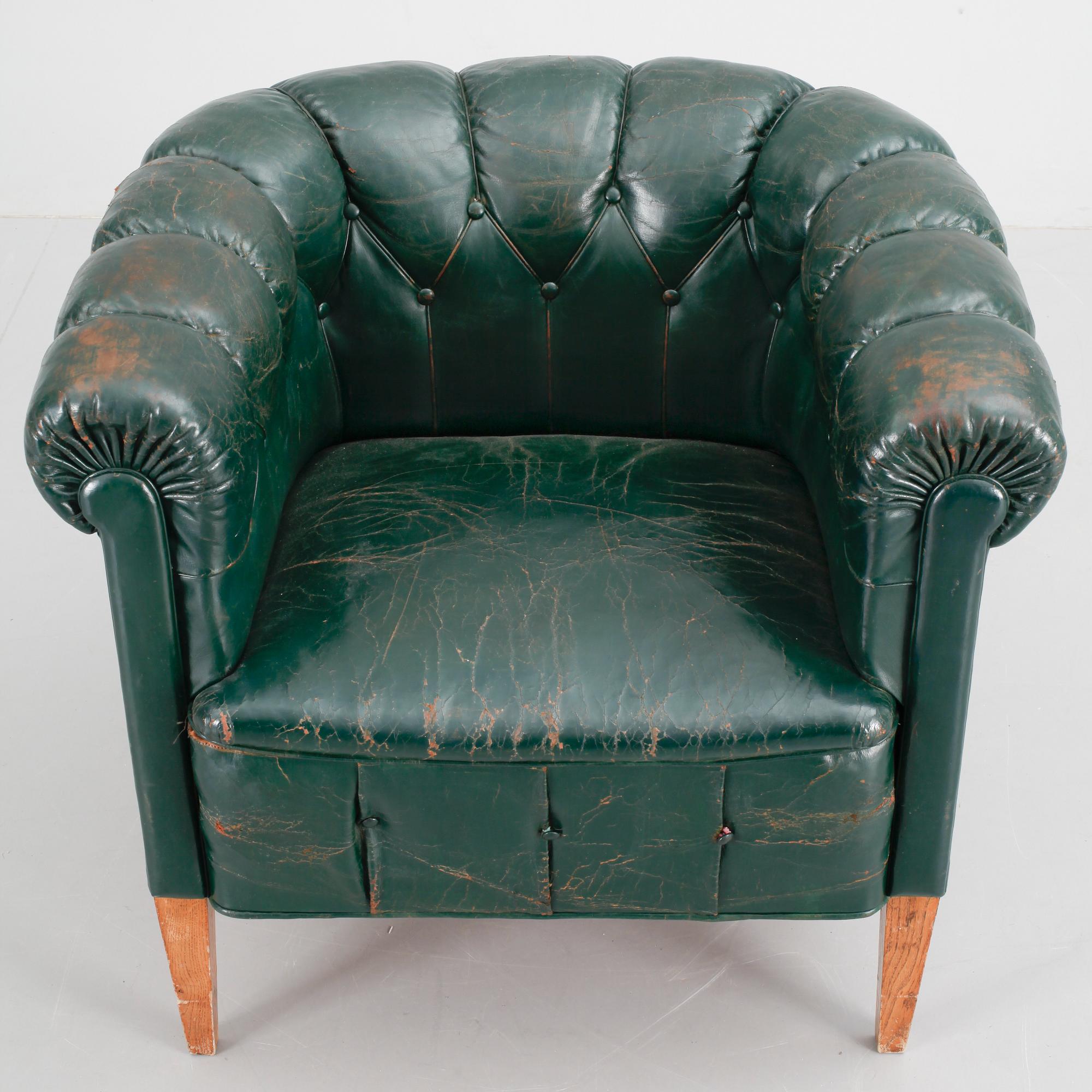 CLUBFÅTÖLJ, 1930/40-tal.