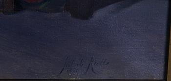 KULLE, JAKOB, olja på duk. Signerad och daterad 1886.