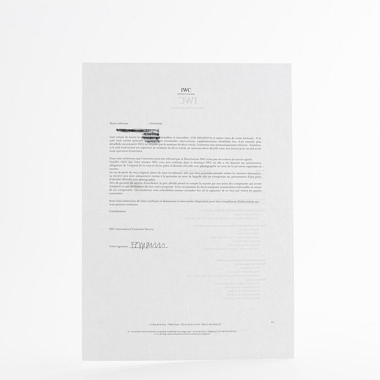 IWC, Portuguese Chrono, ca 2007.