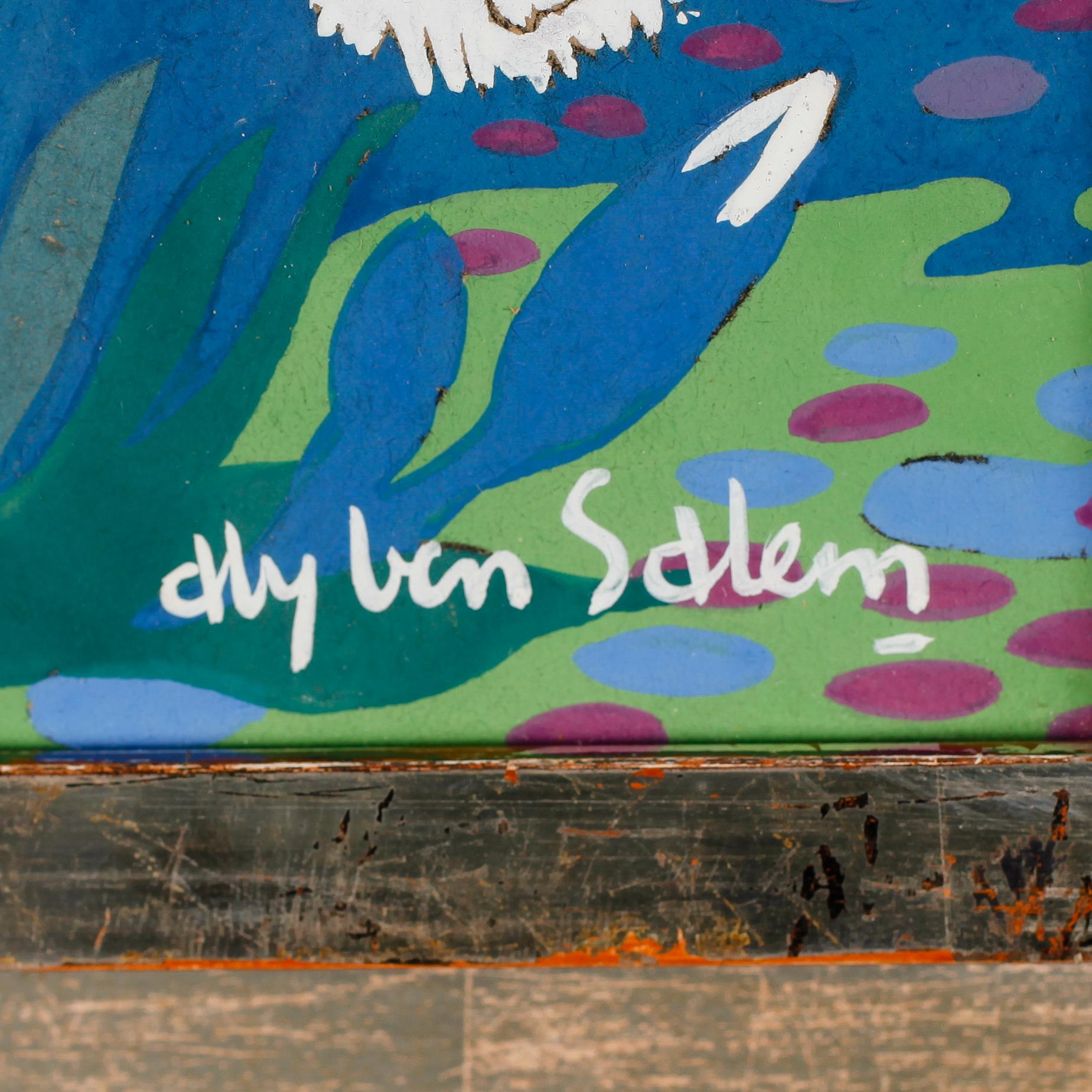 ALY BEN SALEM, gouache, signerad.