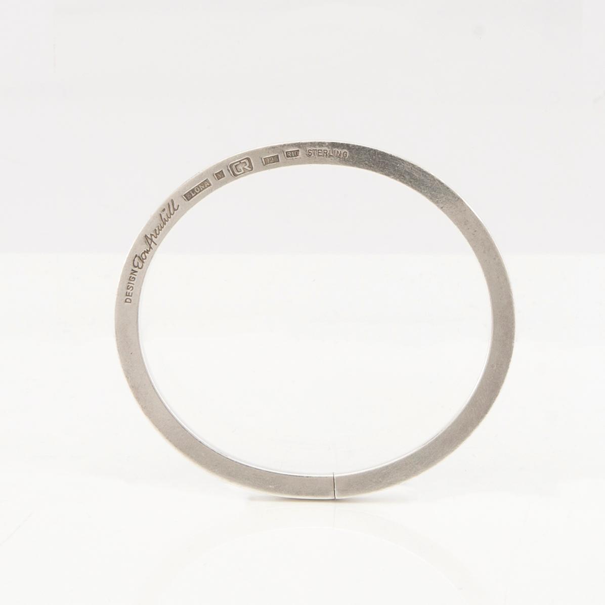 Elon Arenhill, armringar 2 st silver, Malmö 1964 och 1991.