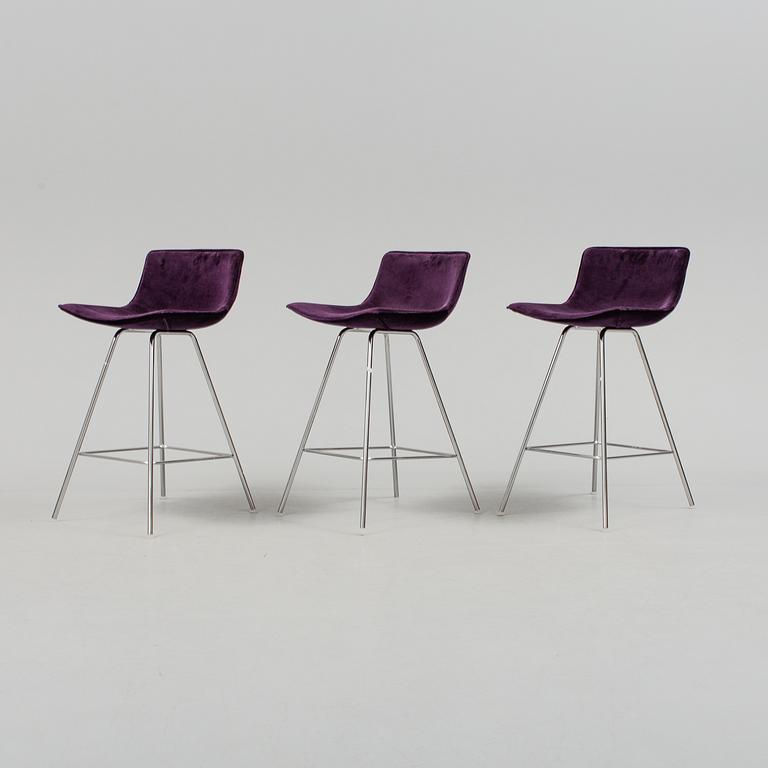 GUNILLA ALLARD, A set of three bar stools "Comet Sport", Lammhults.