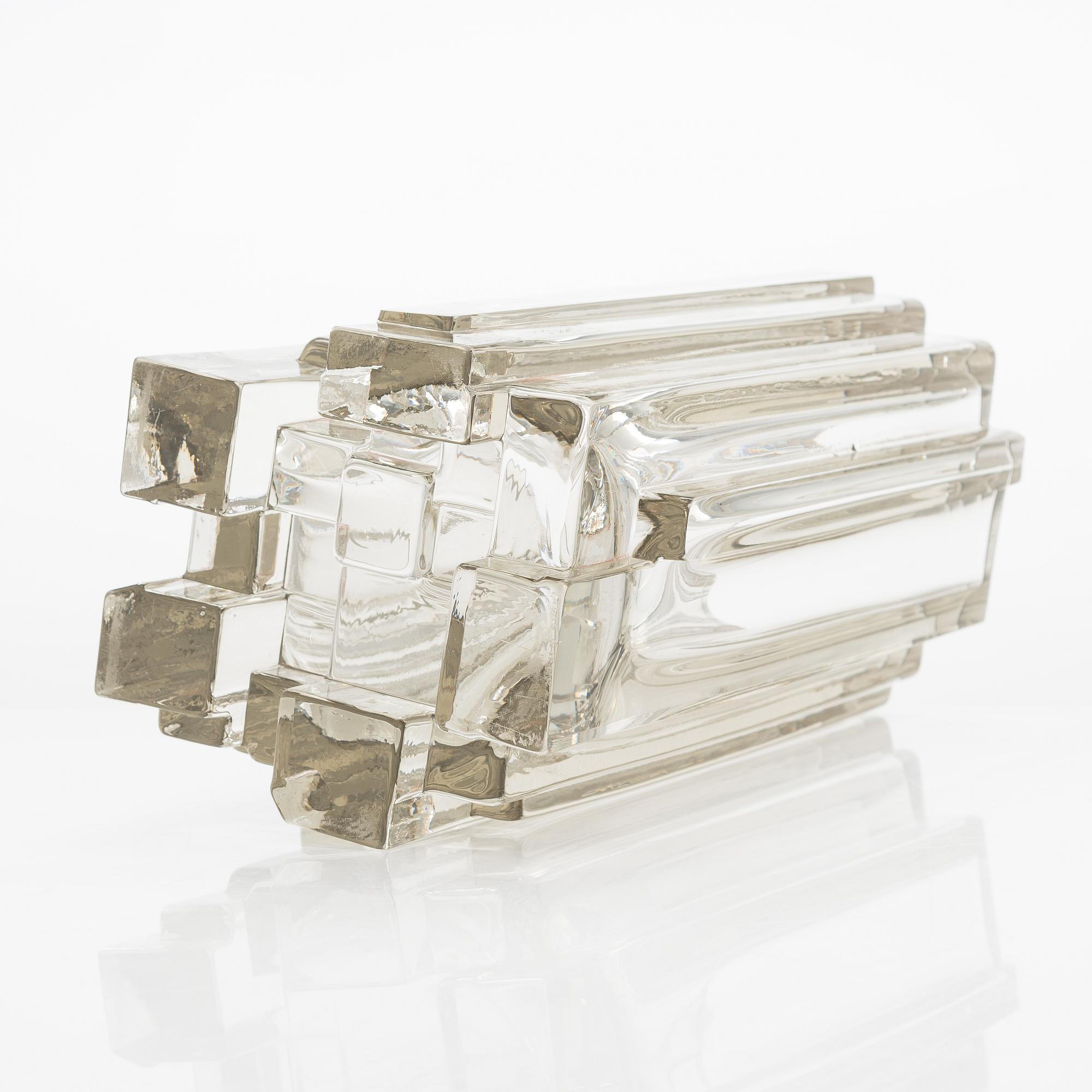 Tapio Wirkkala, an 'Arcadia' glass vase, Iittala, signed Tapio