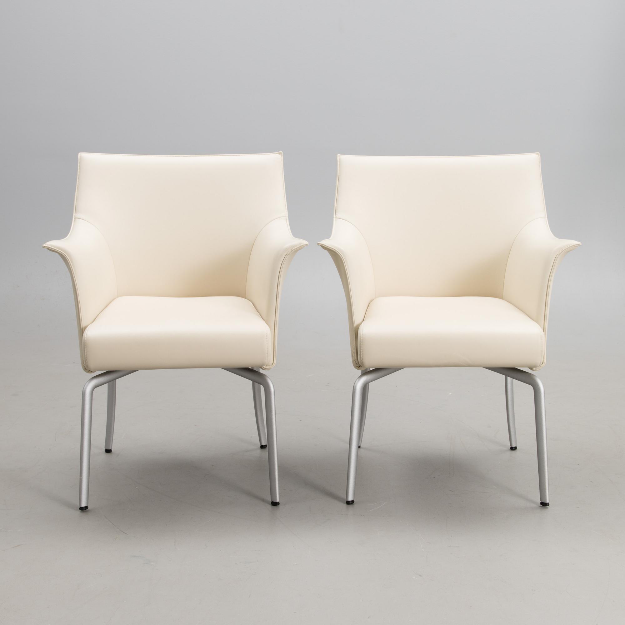 ROLF BENZ, two armchairs, early 21st century.